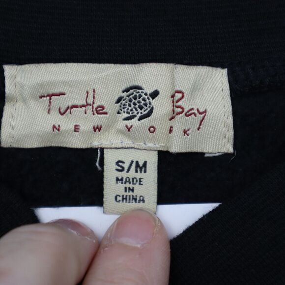Turtle Bay New York Sweater Womens S Black Snap Button Side Pockets Cardigan - Picture 2 of 16